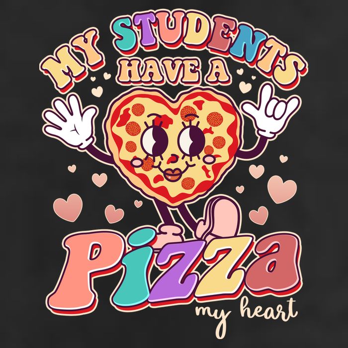 Funny Cute Valentines Day My Students Have A Pizza My Heart Adult Drive Performance Visor