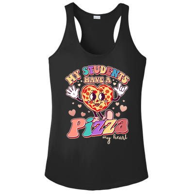 Funny Cute Valentines Day My Students Have A Pizza My Heart Ladies PosiCharge Competitor Racerback Tank