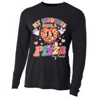 Funny Cute Valentines Day My Students Have A Pizza My Heart Cooling Performance Long Sleeve Crew