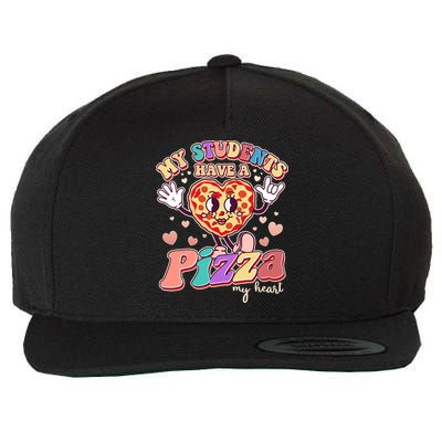 Funny Cute Valentines Day My Students Have A Pizza My Heart Wool Snapback Cap