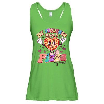 Funny Cute Valentines Day My Students Have A Pizza My Heart Ladies Essential Flowy Tank