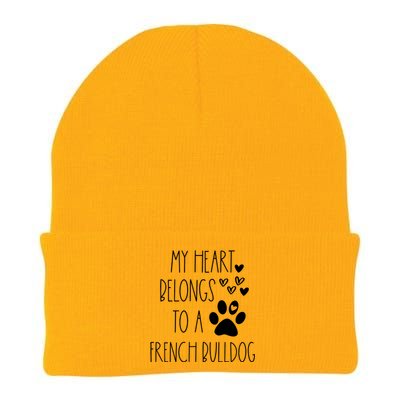 Funny Cute Valentines Day Gift For French Bulldog Dog Lover Gift Knit Cap Winter Beanie