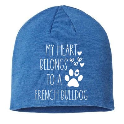 Funny Cute Valentines Day Gift For French Bulldog Dog Lover Gift Sustainable Beanie