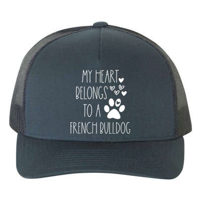 Funny Cute Valentines Day Gift For French Bulldog Dog Lover Gift Yupoong Adult 5-Panel Trucker Hat