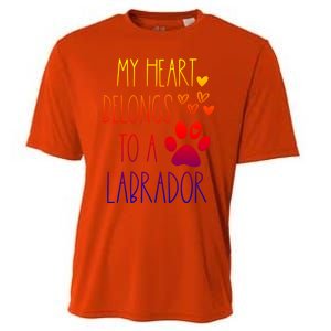 Funny Cute Valentines Day Gift For Labrador Dog Lover Gift Cooling Performance Crew T-Shirt