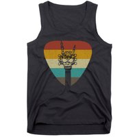 Funny Classic Vintage Rock 'n Roll Music Guitars Tank Top