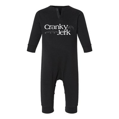 Funny Cranky Vintage Outdoor Fishing Lure Infant Fleece One Piece