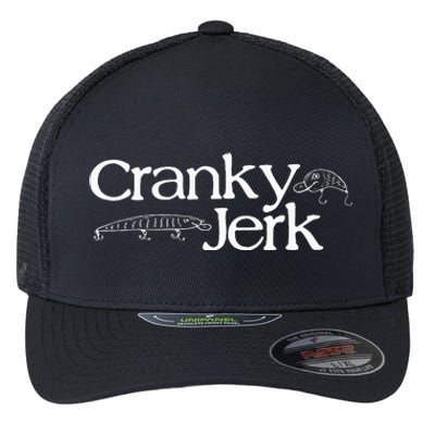 Funny Cranky Vintage Outdoor Fishing Lure Flexfit Unipanel Trucker Cap