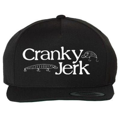 Funny Cranky Vintage Outdoor Fishing Lure Wool Snapback Cap