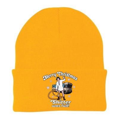 Funny Christmas Vacation Merry Christmas Shitters Full Christmas Knit Cap Winter Beanie