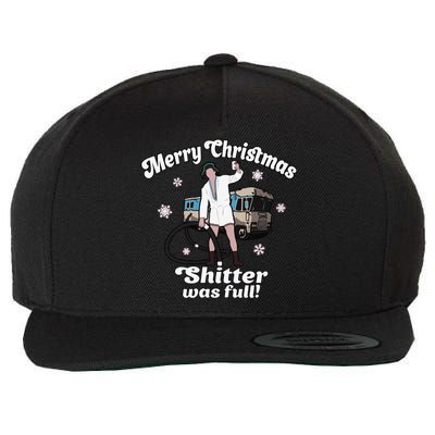 Funny Christmas Vacation Merry Christmas Shitters Full Christmas Wool Snapback Cap