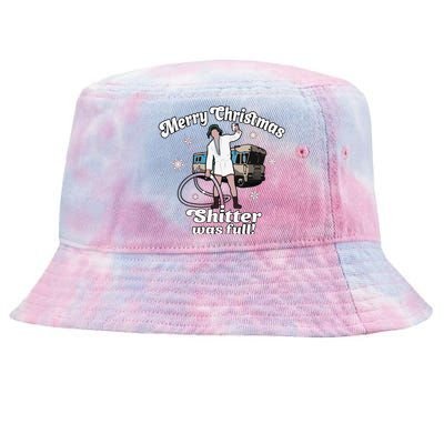 Funny Christmas Vacation Merry Christmas Shitters Full Christmas Tie-Dyed Bucket Hat