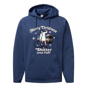 Funny Christmas Vacation Merry Christmas Shitters Full Christmas Performance Fleece Hoodie