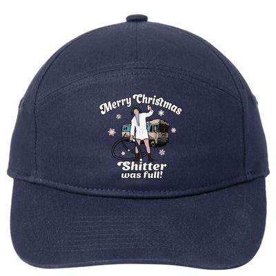 Funny Christmas Vacation Merry Christmas Shitters Full Christmas 7-Panel Snapback Hat