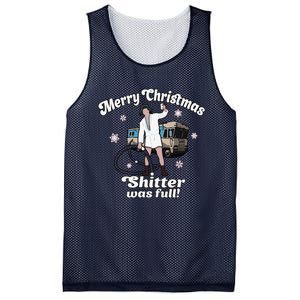 Funny Christmas Vacation Merry Christmas Shitters Full Christmas Mesh Reversible Basketball Jersey Tank