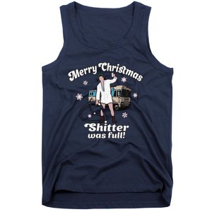 Funny Christmas Vacation Merry Christmas Shitters Full Christmas Tank Top