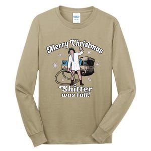 Funny Christmas Vacation Merry Christmas Shitters Full Christmas Tall Long Sleeve T-Shirt