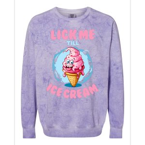 Funny Cartoon Valentines Day Cute Ice Cream Romantic Colorblast Crewneck Sweatshirt