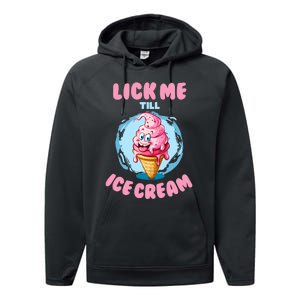 Funny Cartoon Valentines Day Cute Ice Cream Romantic Performance Fleece Hoodie