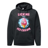 Funny Cartoon Valentines Day Cute Ice Cream Romantic Performance Fleece Hoodie