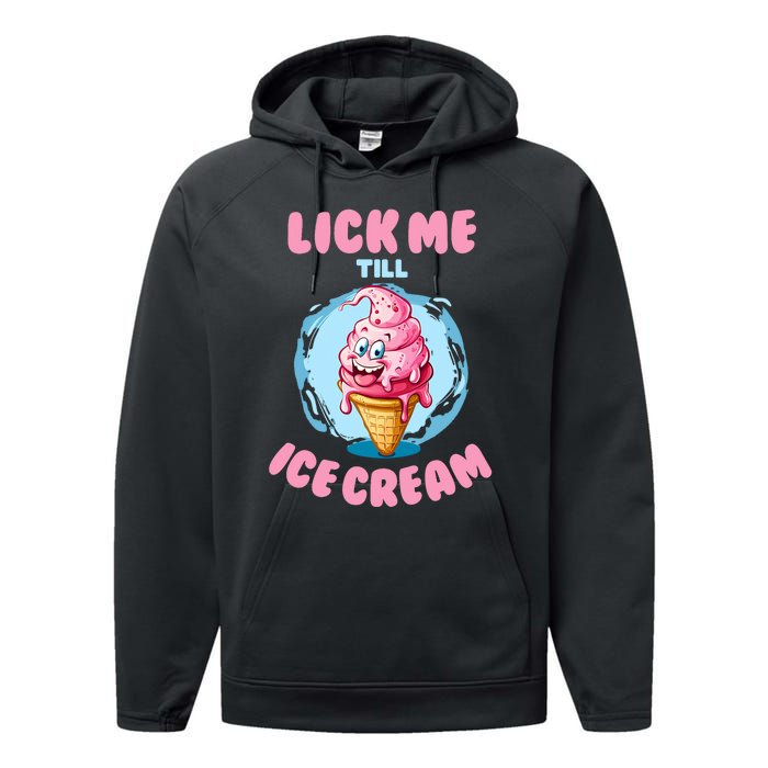 Funny Cartoon Valentines Day Cute Ice Cream Romantic Performance Fleece Hoodie