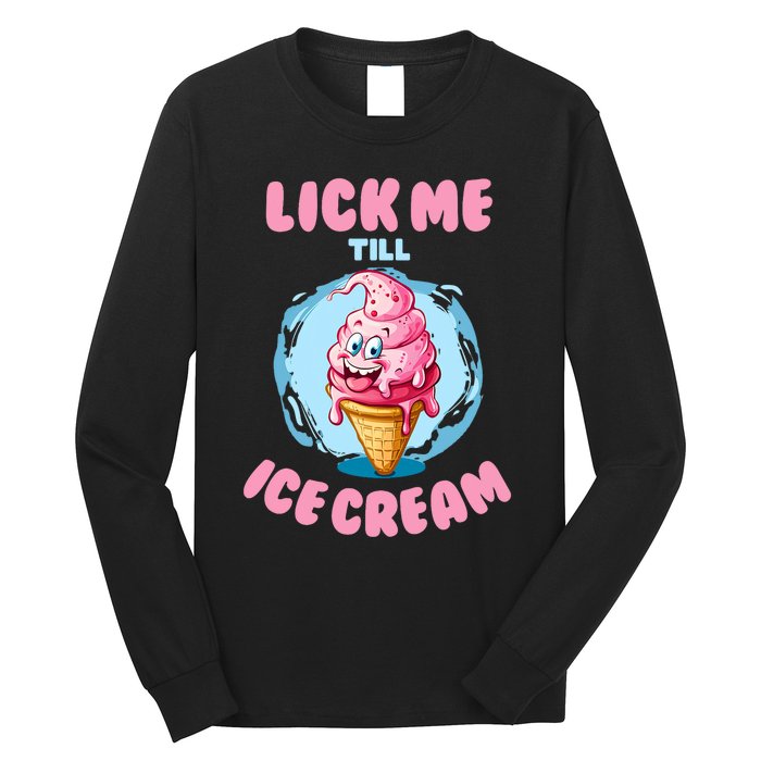 Funny Cartoon Valentines Day Cute Ice Cream Romantic Long Sleeve Shirt