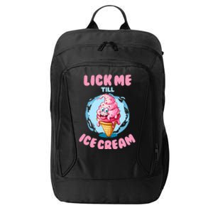 Funny Cartoon Valentines Day Cute Ice Cream Romantic City Backpack