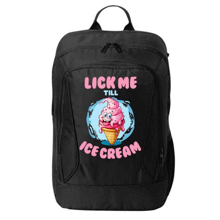 Funny Cartoon Valentines Day Cute Ice Cream Romantic City Backpack