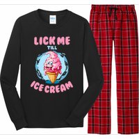 Funny Cartoon Valentines Day Cute Ice Cream Romantic Long Sleeve Pajama Set