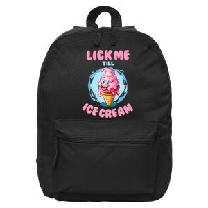 Funny Cartoon Valentines Day Cute Ice Cream Romantic 16 in Basic Backpack