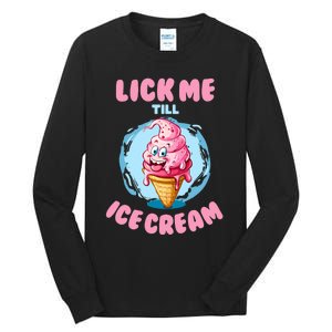 Funny Cartoon Valentines Day Cute Ice Cream Romantic Tall Long Sleeve T-Shirt