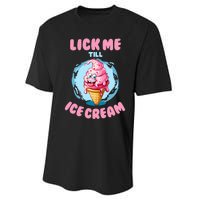 Funny Cartoon Valentines Day Cute Ice Cream Romantic Performance Sprint T-Shirt