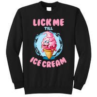 Funny Cartoon Valentines Day Cute Ice Cream Romantic Tall Sweatshirt