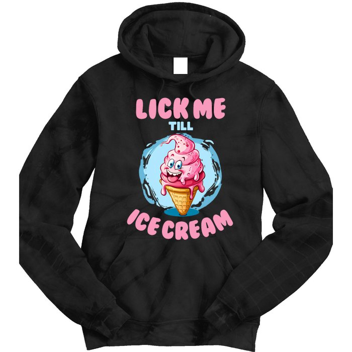 Funny Cartoon Valentines Day Cute Ice Cream Romantic Tie Dye Hoodie