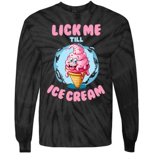 Funny Cartoon Valentines Day Cute Ice Cream Romantic Tie-Dye Long Sleeve Shirt