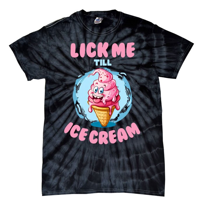 Funny Cartoon Valentines Day Cute Ice Cream Romantic Tie-Dye T-Shirt