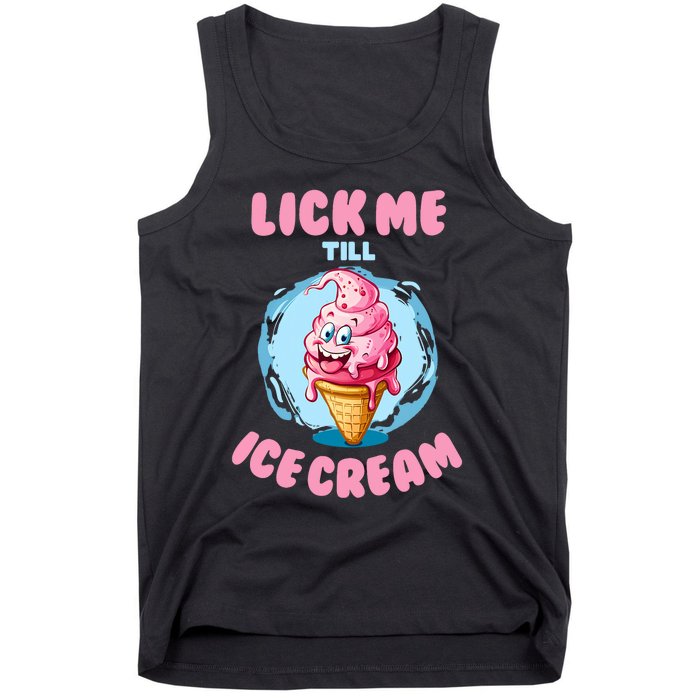 Funny Cartoon Valentines Day Cute Ice Cream Romantic Tank Top