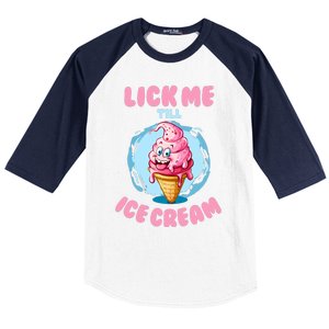 Funny Cartoon Valentines Day Cute Ice Cream Romantic Baseball Sleeve Shirt