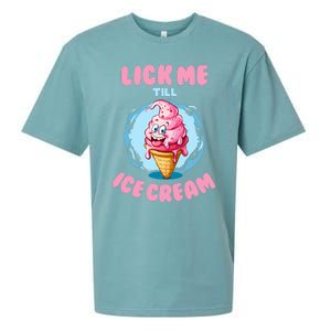 Funny Cartoon Valentines Day Cute Ice Cream Romantic Sueded Cloud Jersey T-Shirt