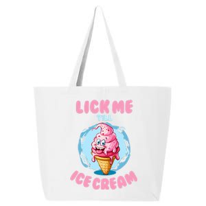 Funny Cartoon Valentines Day Cute Ice Cream Romantic 25L Jumbo Tote