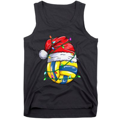 Funny Christmas Volleyball Players Lovers Xmas Tank Top