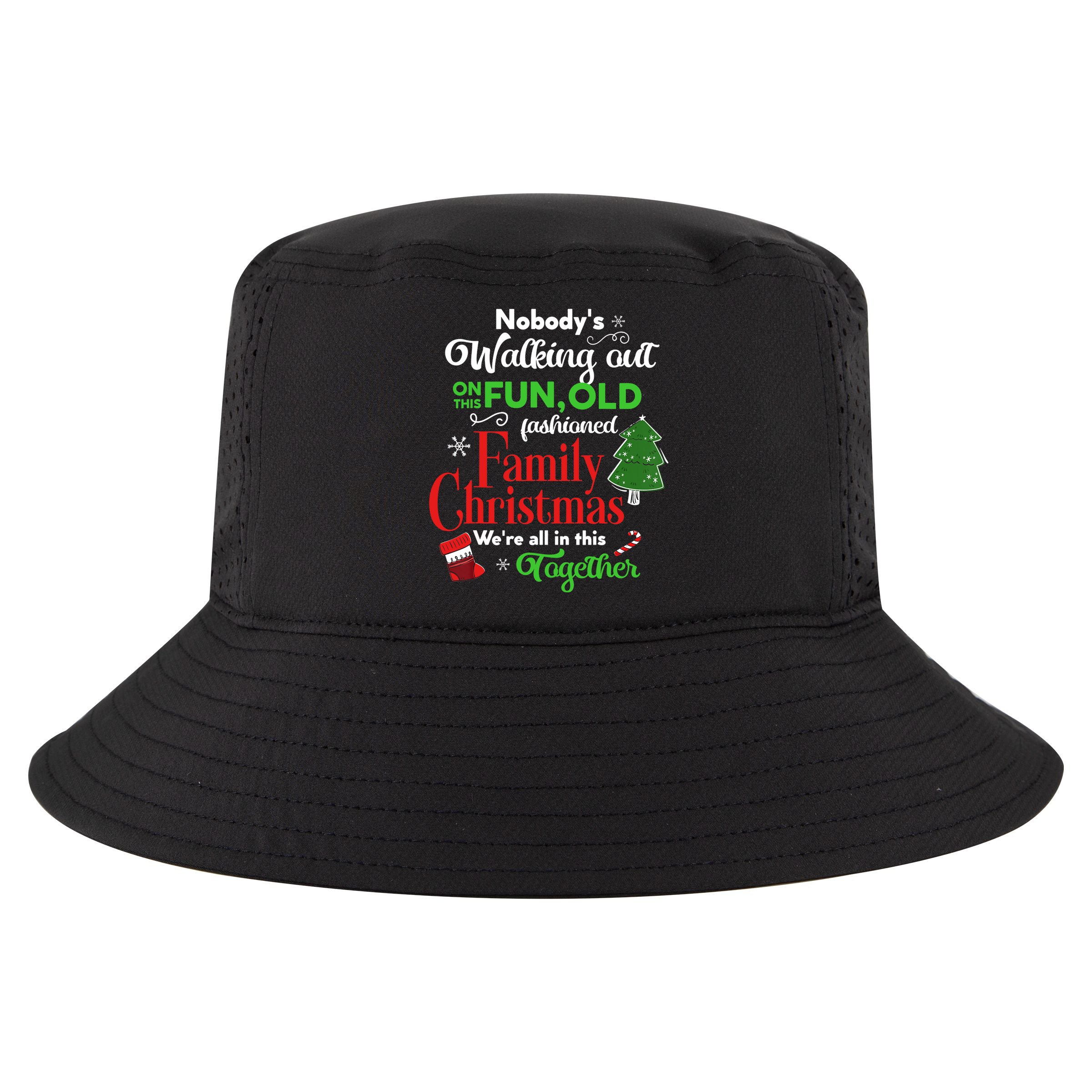 Family Christmas Vacation Pajamas Funny XMAS Ugly Christmas Cool Comfort Performance Bucket Hat