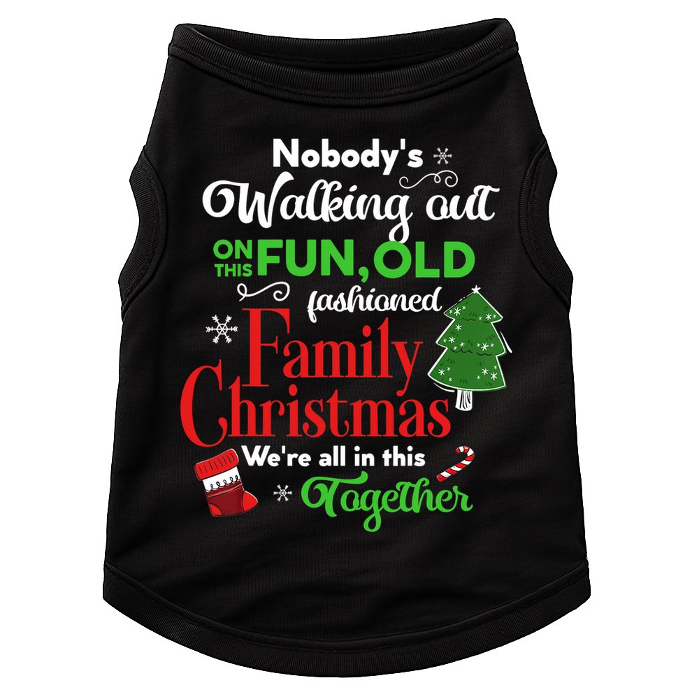 Family Christmas Vacation Pajamas Funny XMAS Ugly Christmas Doggie Tank