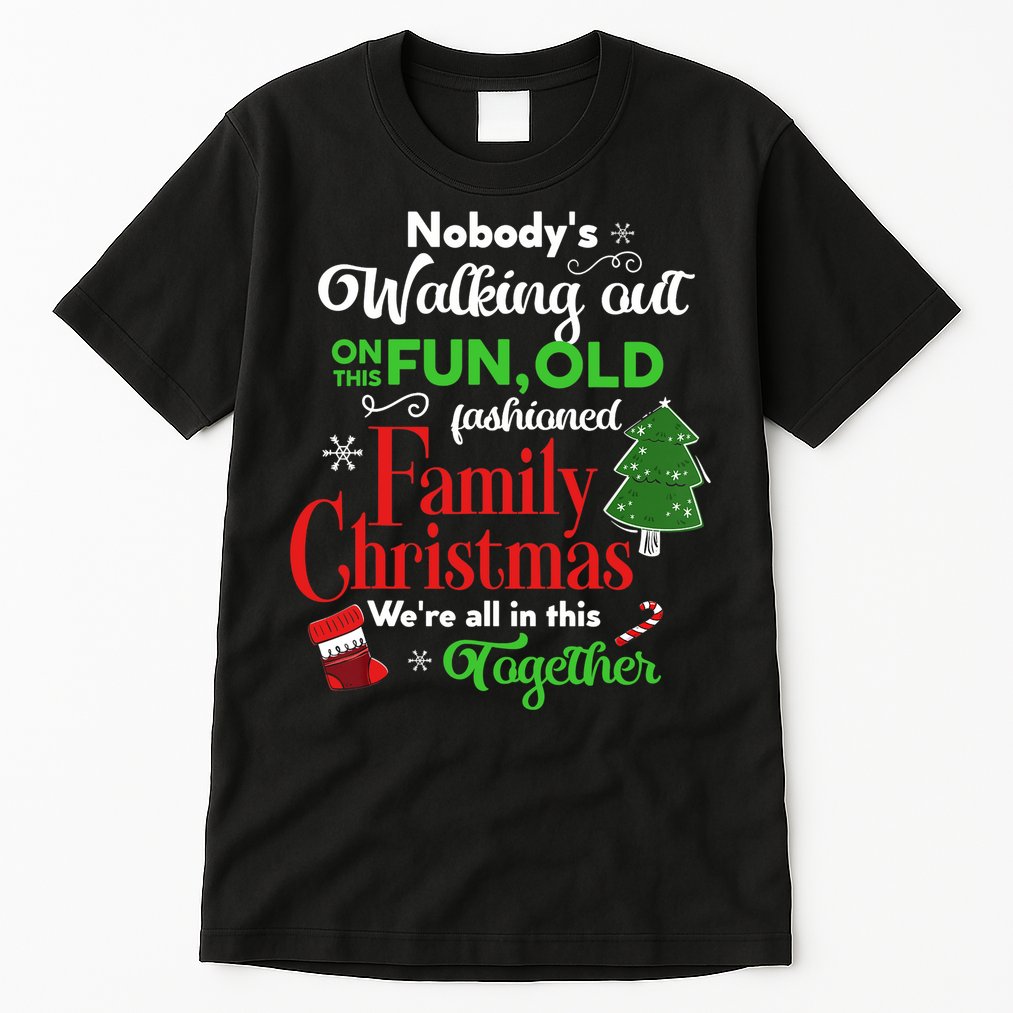 Family Christmas Vacation Pajamas Funny XMAS Ugly Christmas Tall T-Shirt