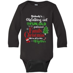 Family Christmas Vacation Pajamas Funny XMAS Ugly Christmas Baby Long Sleeve Bodysuit