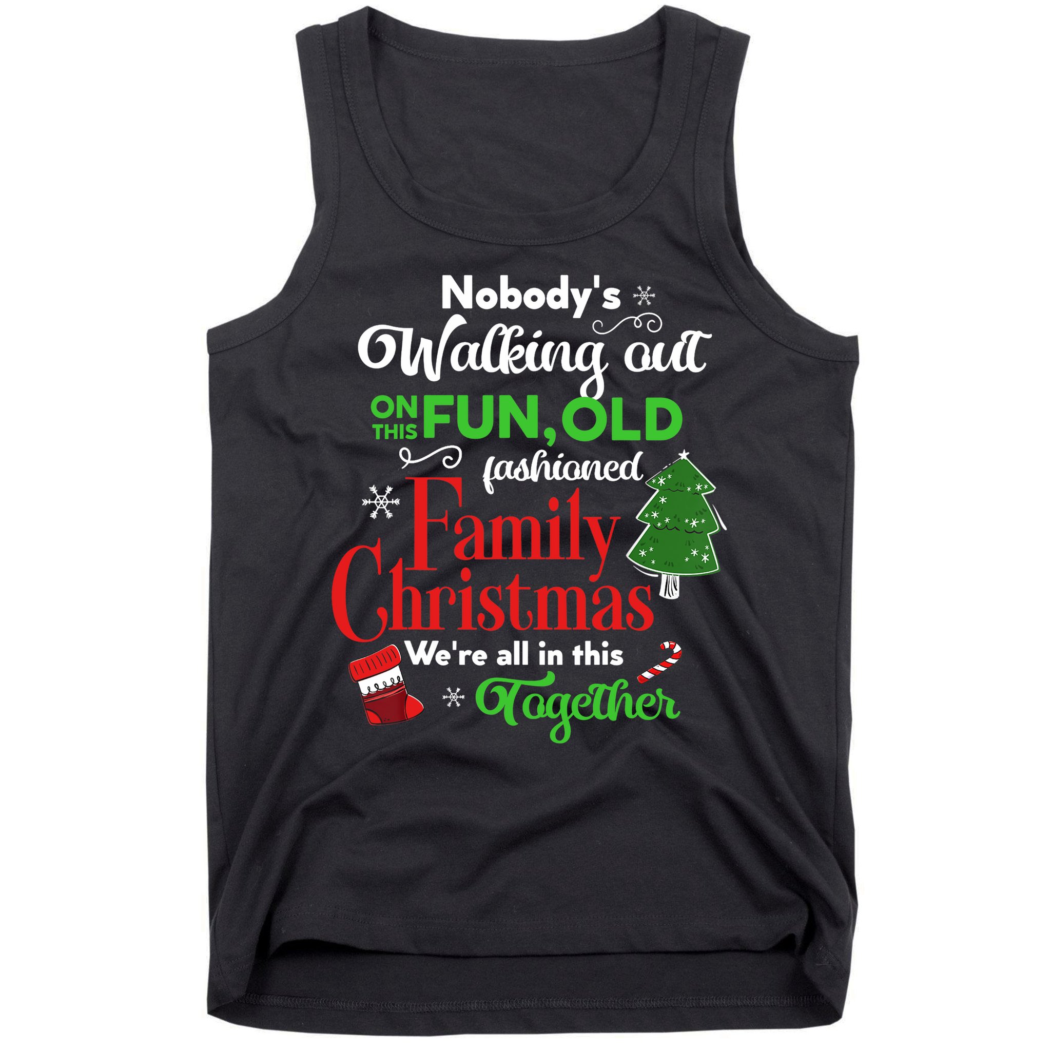 Family Christmas Vacation Pajamas Funny XMAS Ugly Christmas Tank Top