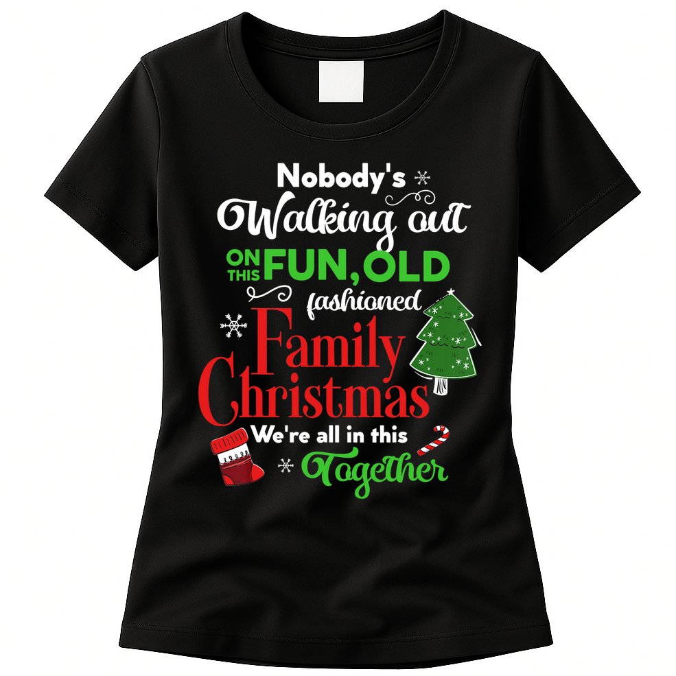 Family Christmas Vacation Pajamas Funny XMAS Ugly Christmas Womens T-Shirt