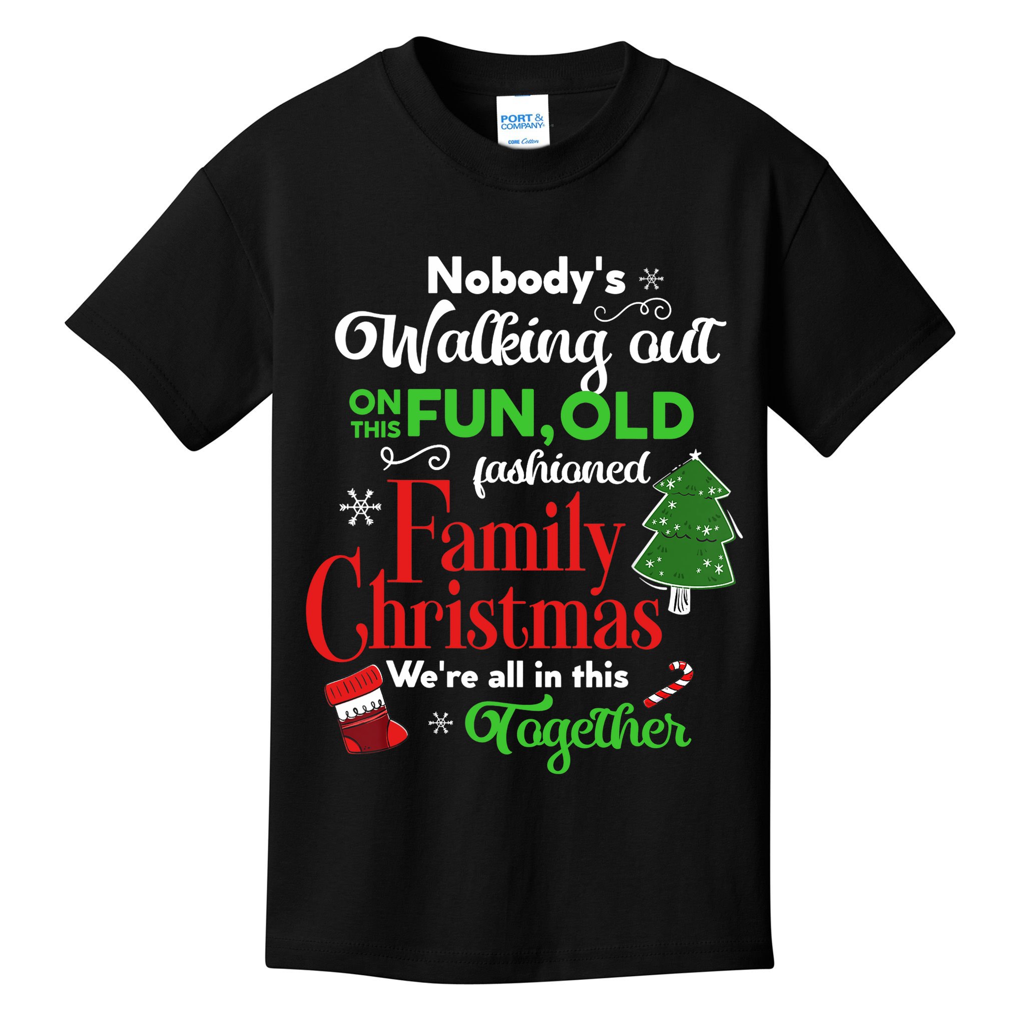 Family Christmas Vacation Pajamas Funny XMAS Ugly Christmas Kids T-Shirt