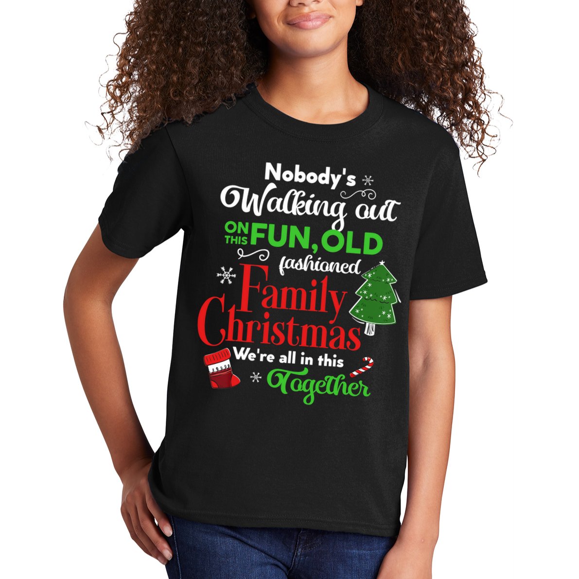 Family Christmas Vacation Pajamas Funny XMAS Ugly Christmas Kids T-Shirt