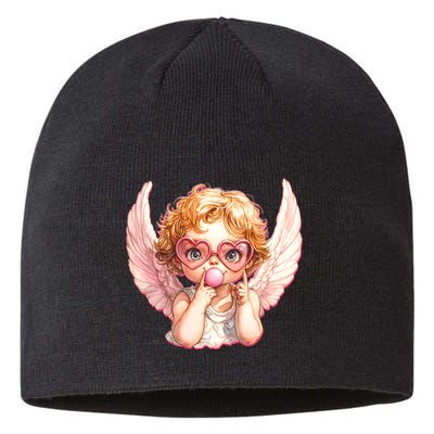Funny Cute Valentines Day Cupid Bubble Gum Sustainable Beanie